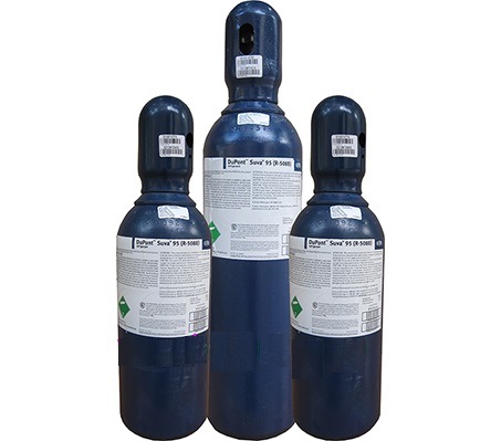 Chemours™ Freon® 95 (R-508B) có thể được sử dụng trong các thiết bị mới và cũng có thể được sử dụng để trang bị thêm cho hệ thống hiện có.#1 Gas Chemours Freon 95 1️⃣ Bình 9.08 kg/4.54 kg