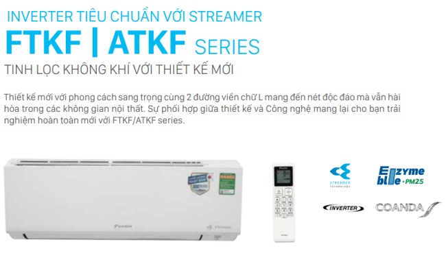 Máy lạnh Daikin treo tường FTKF25XVMV Inverter R32